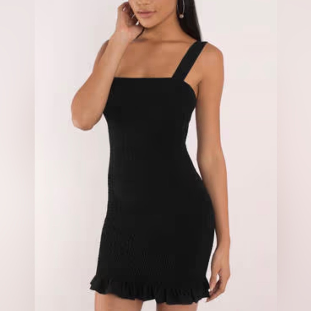 Black smocked dress from revolve